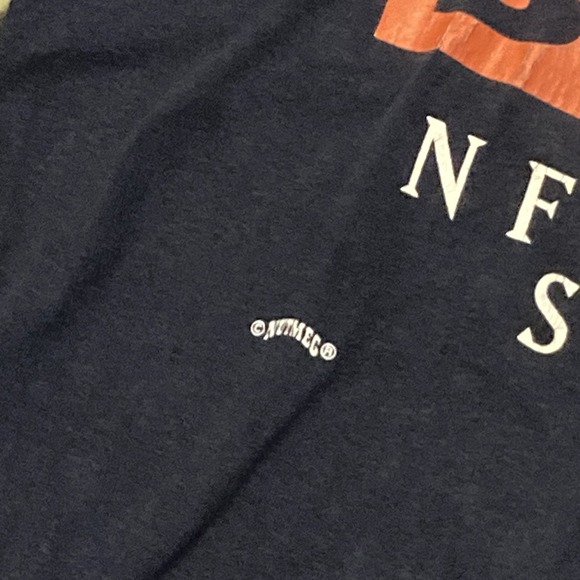 Vintage 95' Chicago Bears Graphic Tee Logo Nutmeg Double Side Mens L/22 - Picture 3 of 14